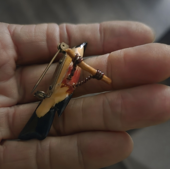 Takahashi Warbler Bird Pin WW2 RARE - Picture 2 of 5